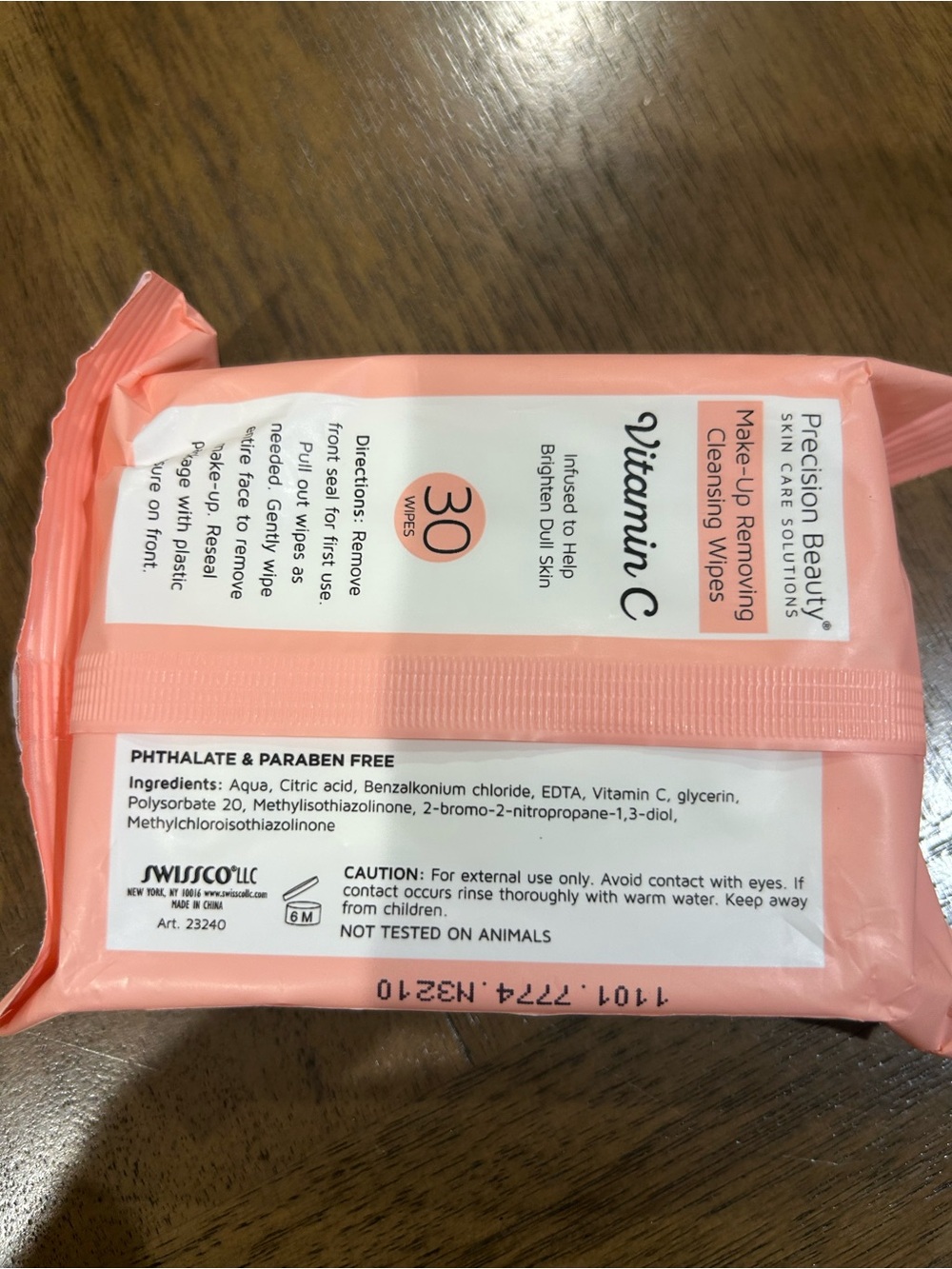 Vitamin C Make-Up Removing Cleansing Wipes – Pink (30 Wipes) New - Picture 6 of 6